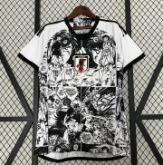 2023-24 Japan Black Cartoon Special Soccer Jersey Shirt