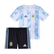 2020-21 Kids Argentina Home Soccer Shirt With Shorts