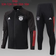 2020-21 Bayern Munich Kids Black Jacket and Pants Youth Training Kits