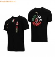2022-23 AC Milan Black Champions T-Shirt
