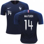 2018 World Cup France Home Soccer Jersey Shirt Blaise Matuidi #14