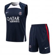 2022-23 PSG Navy Training Kits Vest Shirt with Shorts
