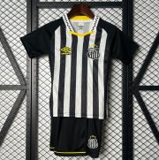2025-26 Santos FC Kids Away Soccer Kits Shirt With Shorts