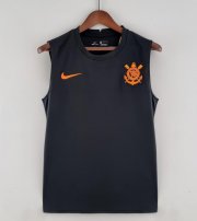 2022-23 Corinthians Black Pre-Match Training Vest Shirt