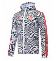 2022 World Cup Mexico White Black Windbreaker Hoodie Jacket