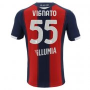 2020-21 Bologna Home Soccer Jersey Shirt EMANUEL VIGNATO 55