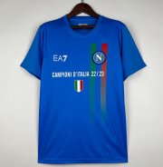 2022-23 Napoli Blue Champtions T-Shirt