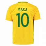 2016 Brazil Kaka 10 Home Soccer Jersey