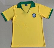 1957 Brazil Home Retro Soccer Jersey Shirt