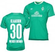 2019-20 Werder Bremen Home Soccer Jersey Shirt Davy Klaassen #30