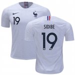 2018 World Cup France Away Soccer Jersey Shirt Djibril Sidibe #19