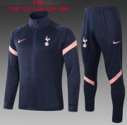 Kids 2020-21 Tottenham Hotspur Navy Pink Jacket and Pants Training Kits
