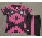 Kids Mexico 2021 Home Soccer Kit (Jersey + Shorts)