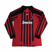 07-08 AC Milan Retro Home Long Sleeve Soccer Jersey Shirt