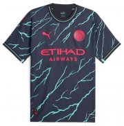 2023-24 Manchester City Third Away Soccer Jersey Shirt Player Version