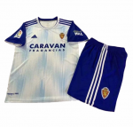 Kids Real Zaragoza 2019-20 Home Soccer Shirt With Shorts