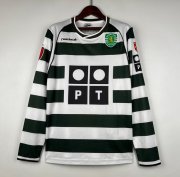 2001-2003 Sporting Club de Portugal Retro Long Sleeve Home Soccer Jersey Shirt