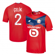 2020-21 LOSC Lille Home Soccer Jersey Shirt CELIK #2