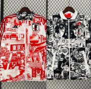 2023-24 Japan Red Black Reversible Trench Coat Jacket
