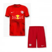 Kids RB Leipzig 2022-23 Away Soccer Kits Shirt With Shorts