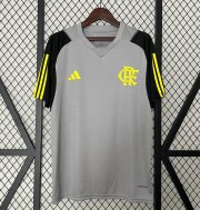 2024-25 Flamengo Grey Pre-Match Training Shirt