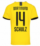 2019-20 Borussia Dortmund Home Soccer Jersey Shirt Schulz 14