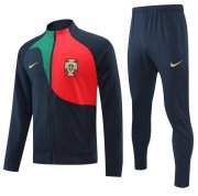 2022 FIFA World Cup Portugal Roayl Blue Training Kits Jacket with Pants