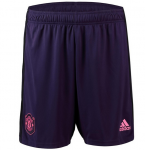 2019-20 Manchester United Goalkeeper Purple Soccer Shorts