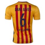 2015-16 Barcelona DANI ALVES 6 Away Soccer Jersey