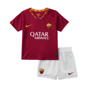 Kids Roma 2019-20 Home Soccer Shirt With Shorts