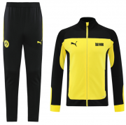 2021-22 Dortmund Black Yellow Training Kits Jacket with Trousers