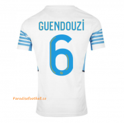 2021-22 Marseille Home Soccer Jersey Shirt with GUENDOUZI 6 printing