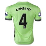 2015-16 Manchester City KOMPANY #4 Third Soccer Jersey