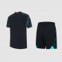 2023-24 Manchester City Kids Third Away Soccer Kits Shirt With Shorts