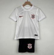 2023-24 SC Corinthians Kids Home Soccer Kits Shirt With Shorts