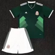 Kids Mexico 2018 Home Soccer Kit (Jersey + Shorts)