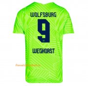 2021-22 Wolfsburg Home Soccer Jersey Shirt with Weghorst 9 printing