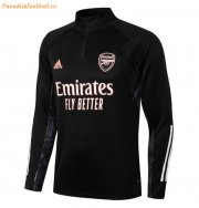 2021-22 Arsenal Black White Training Sweatshirt