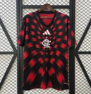 2025-26 Flamengo Red Black Pre-Match Training Shirt