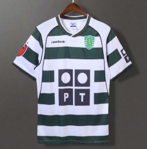 2001-2003 Sporting Club de Portugal Retro Home Soccer Jersey Shirt