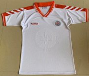 1998 Denmark Retro Away White Soccer Jersey Shirt