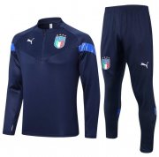 2022-23 Italy Navy Training Kits Sweatshirt with Pants