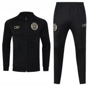 2023-24 Sporting Lisbon Black Training Kits Jacket with Pants