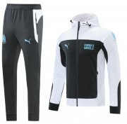 2021-22 Marseille Black White Training Suits Jacket with Pants