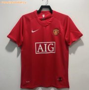 2007-08 Manchester United Retro Home Soccer Jersey Shirt