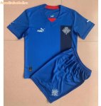 Kids Iceland 2022-23 Home Soccer Kits Shirt with Shorts