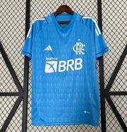 2023-24 Camisa Flamengo Blue Goalkeeper Soccer Jersey Shirt
