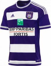 2015-16 RSC Anderlecht Home Soccer Jersey