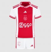 2023-24 Ajax Kids Home Soccer Kits Shirt With Shorts