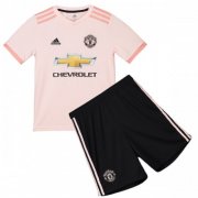 Kids Manchester United 2018-19 Away Soccer Shirt With Shorts